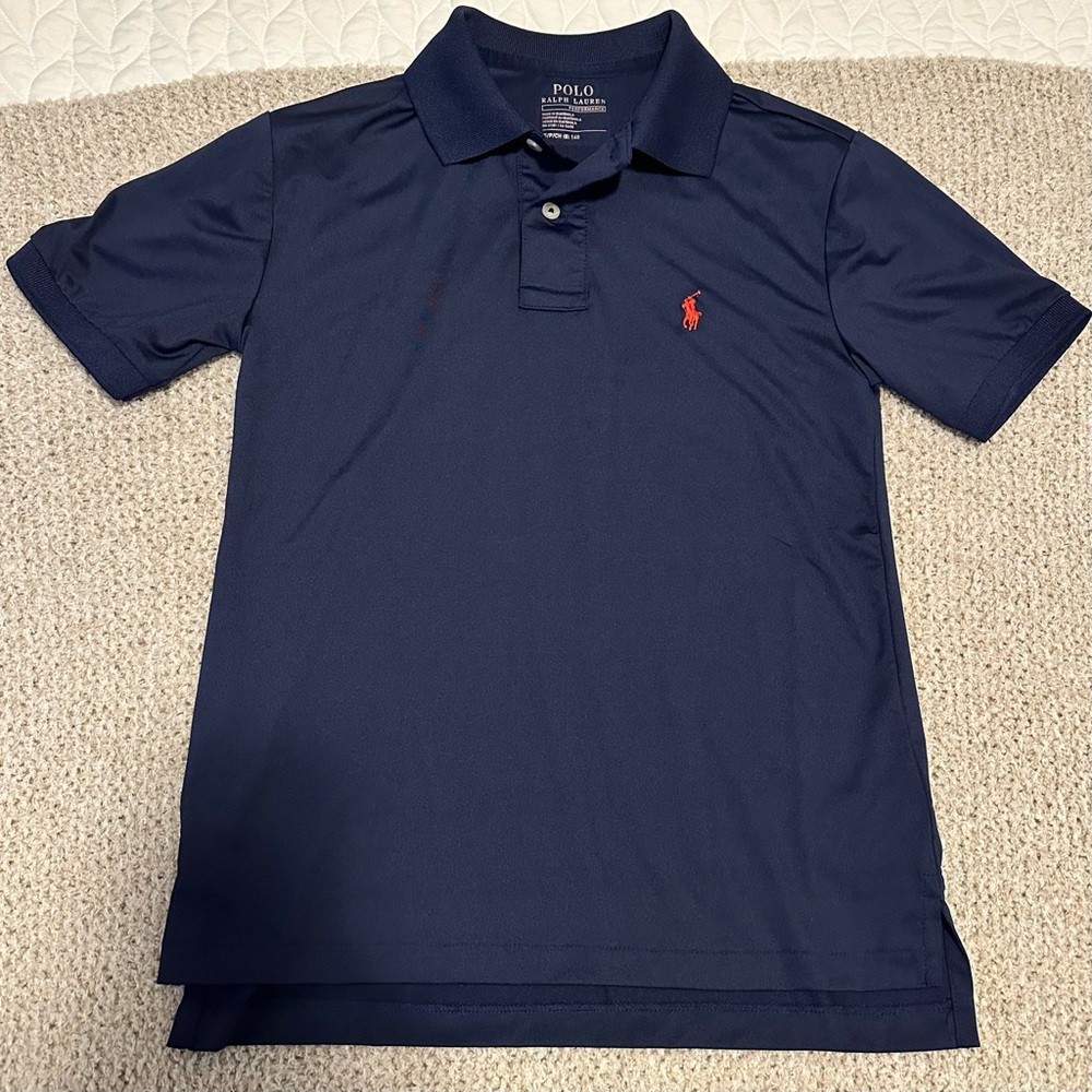 POLO Ralph Lauren Boys Size Small navy performance polo